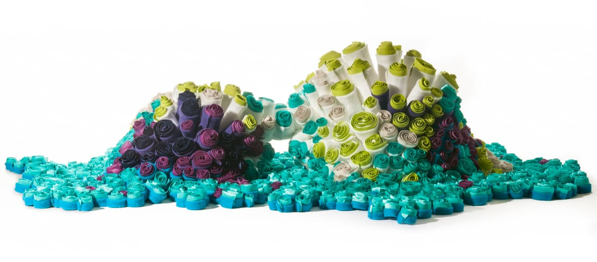 Escultura textil, realizado por Eugenia Demarchi